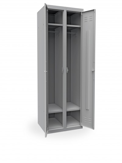 Шкаф для одежды локер LK-22 600 - 2 отделения 1850х600х500мм